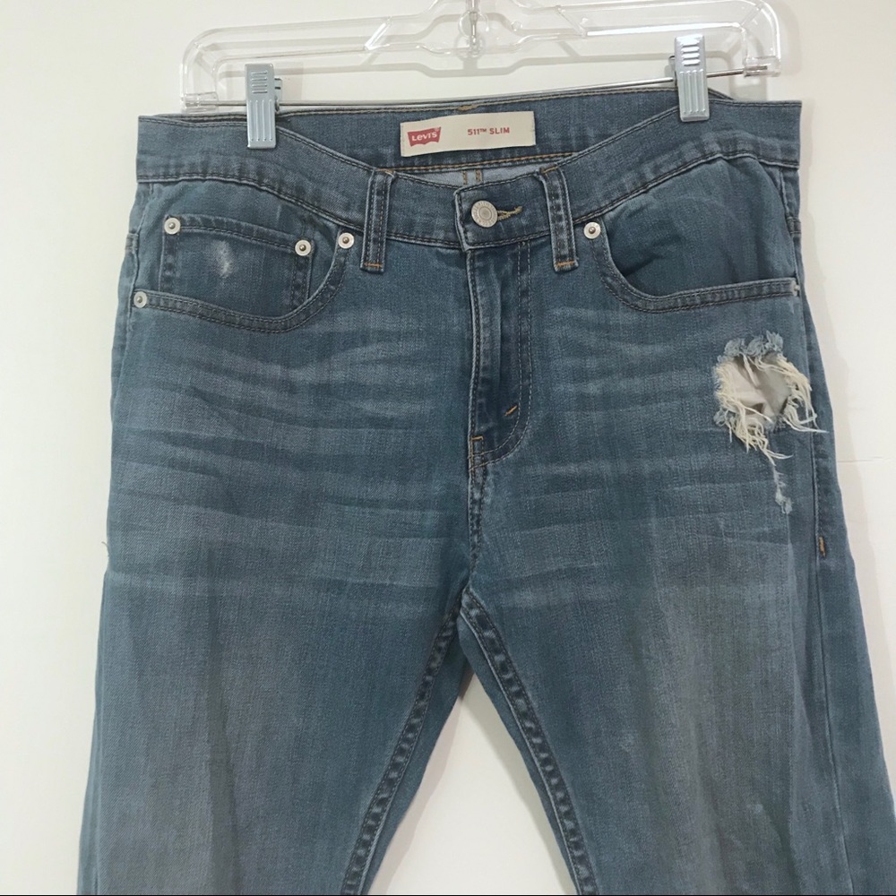 Levi’s | 511 Slim Relaxed Fit Jeans Destressed 16 - Picture 2 of 7